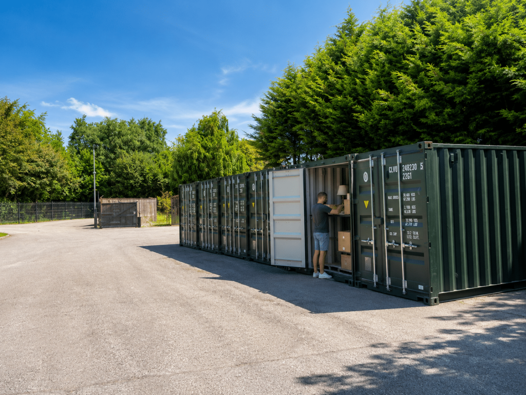 20 ft Self-Storage Containers in a Secure Gated Yard